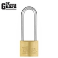 Deguard Brass padlock long shackle 2 1/8" - Keyed Alike #1 DGBPLL-KA1